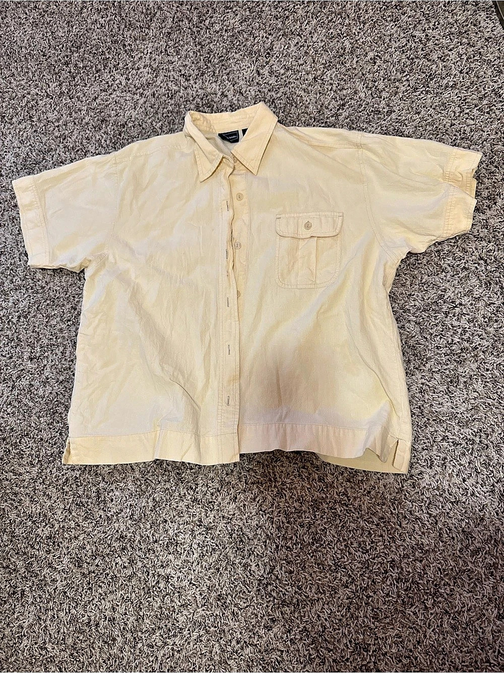 Vintage Bobbie Brooks Yellow Button Down